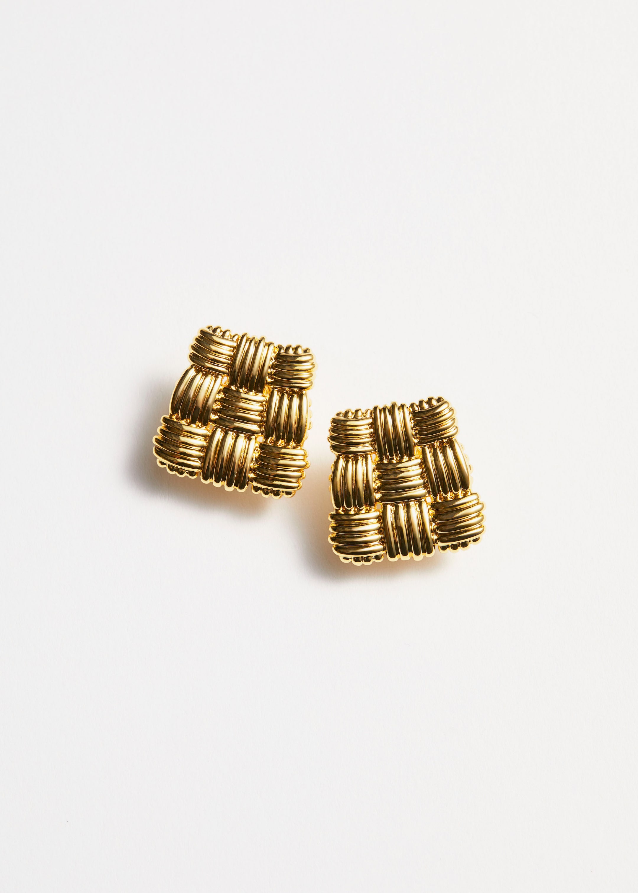 Image of Braided Stud Earrings