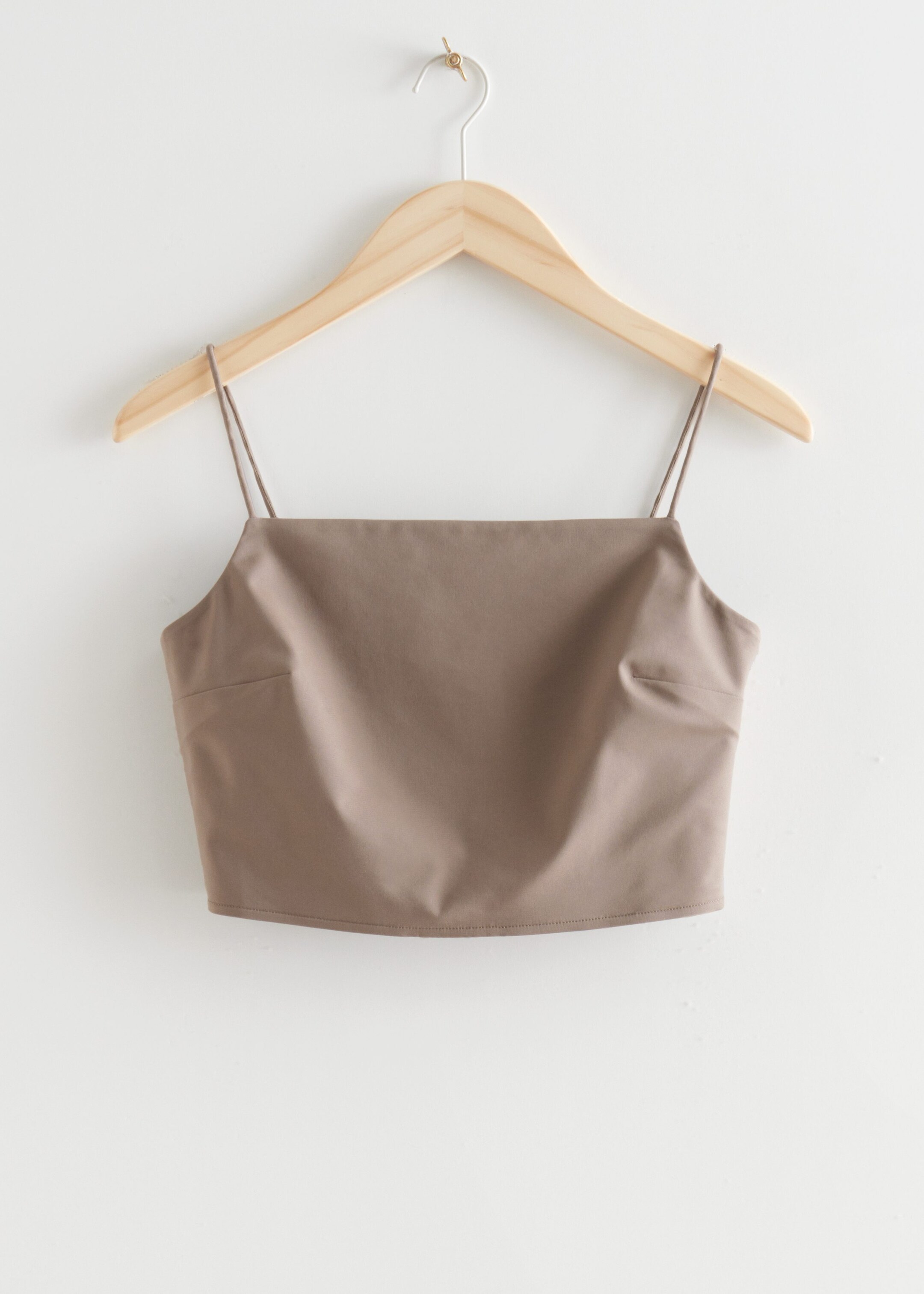 Strappy Crop Top - Brown - Still Life