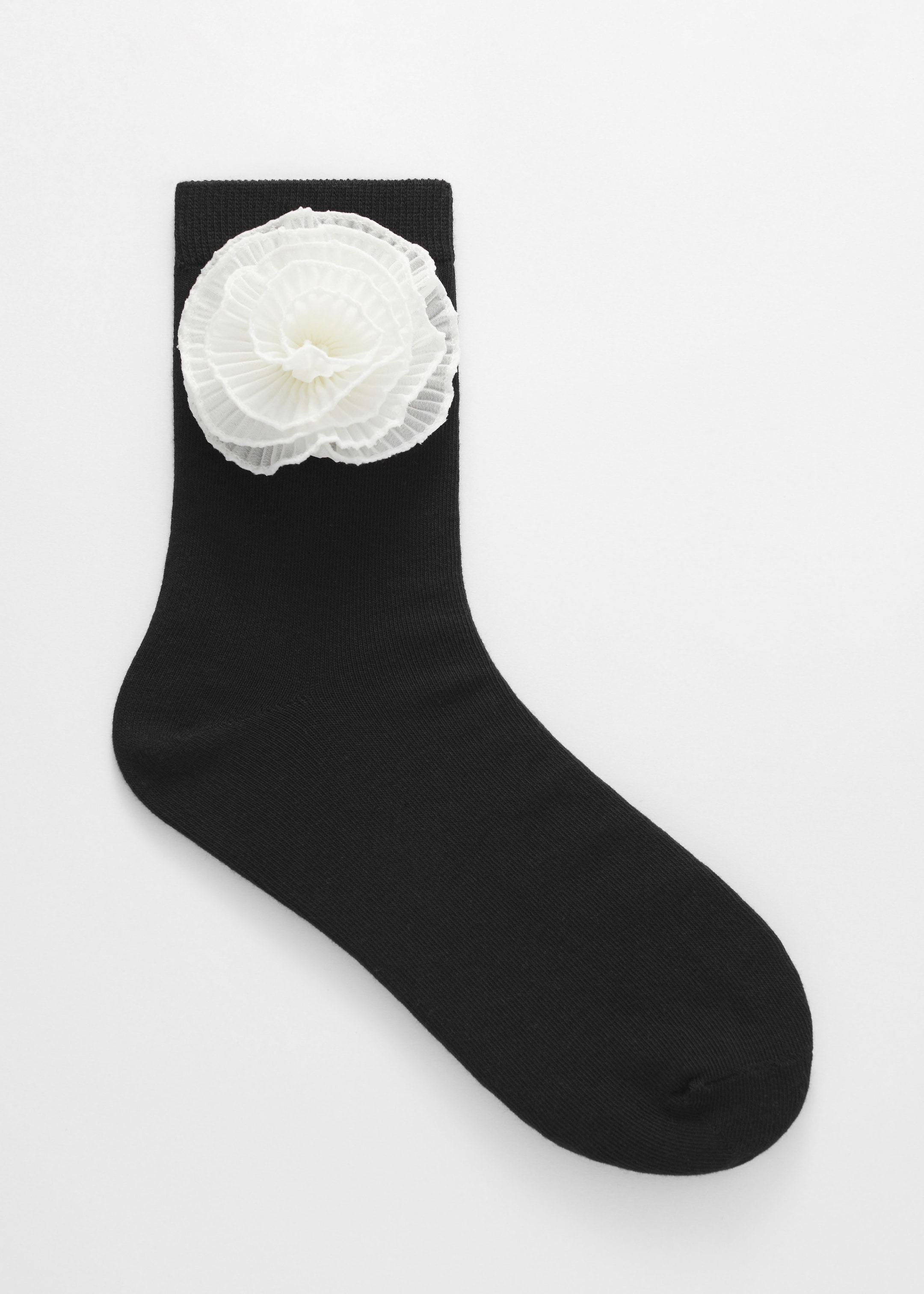 Image of Flower Appliqué Socks