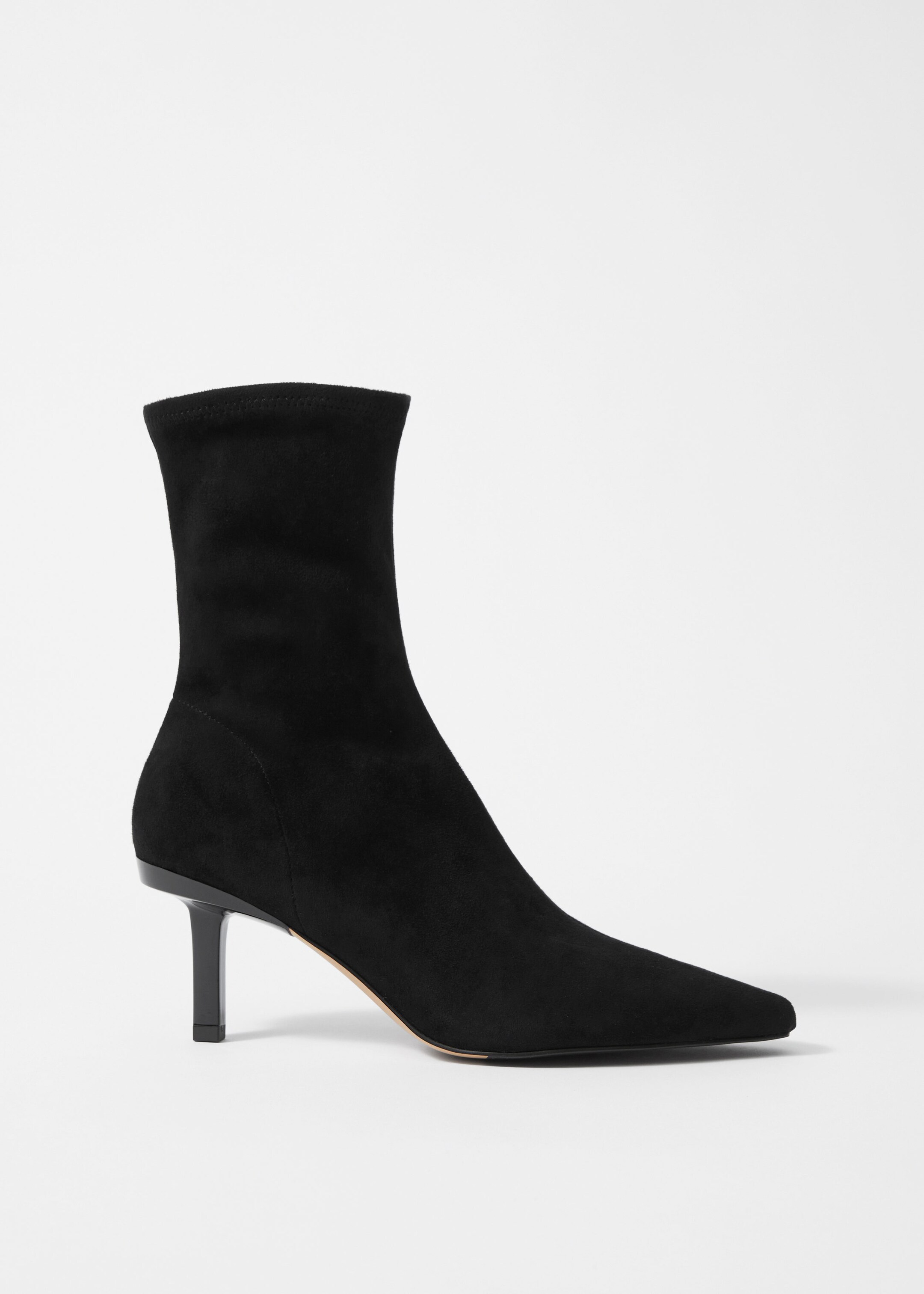 Image of Ankle Boots aus Leder mit Stretch-Anteil