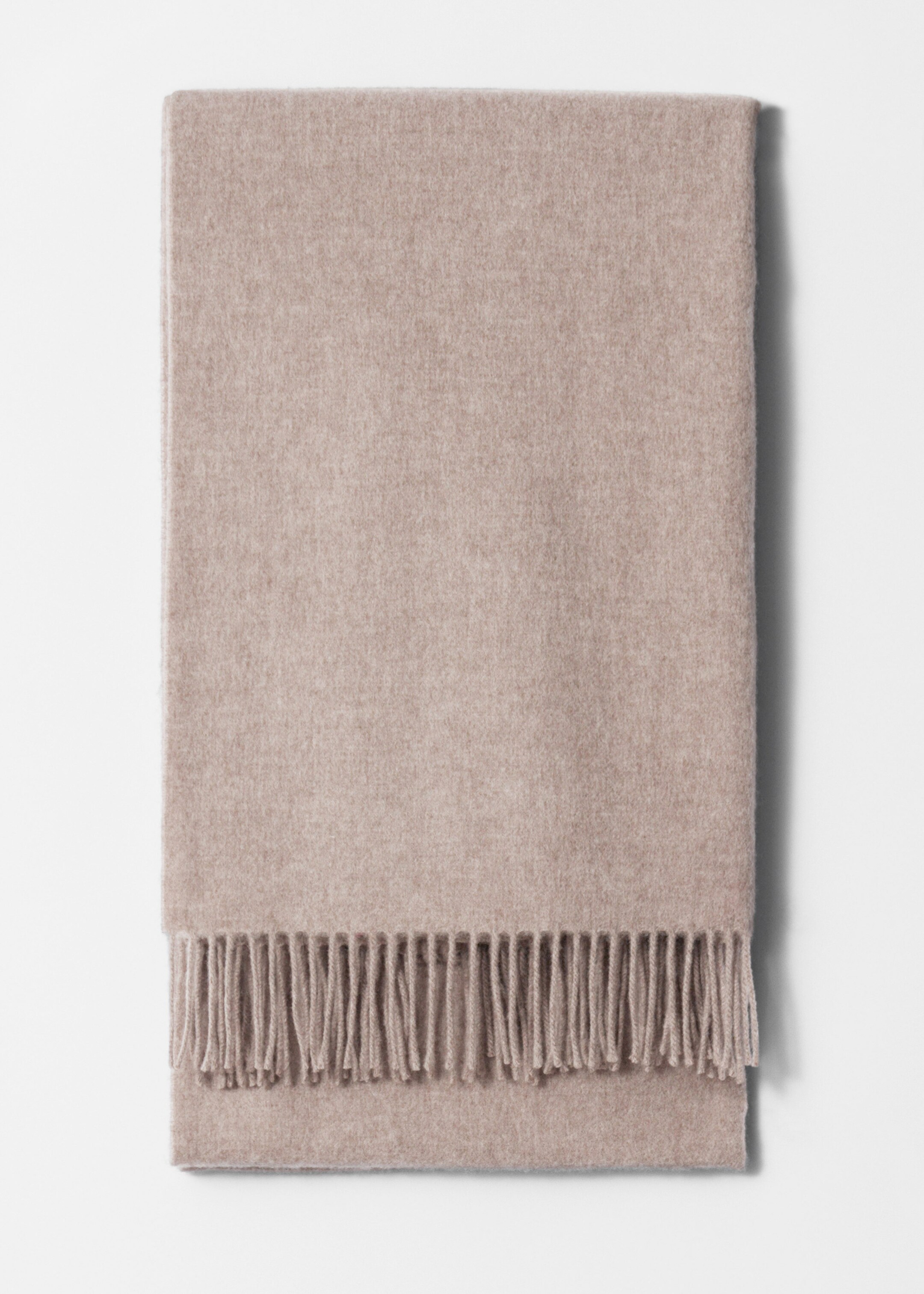 Image of Fringed Wool Blanket Scarf