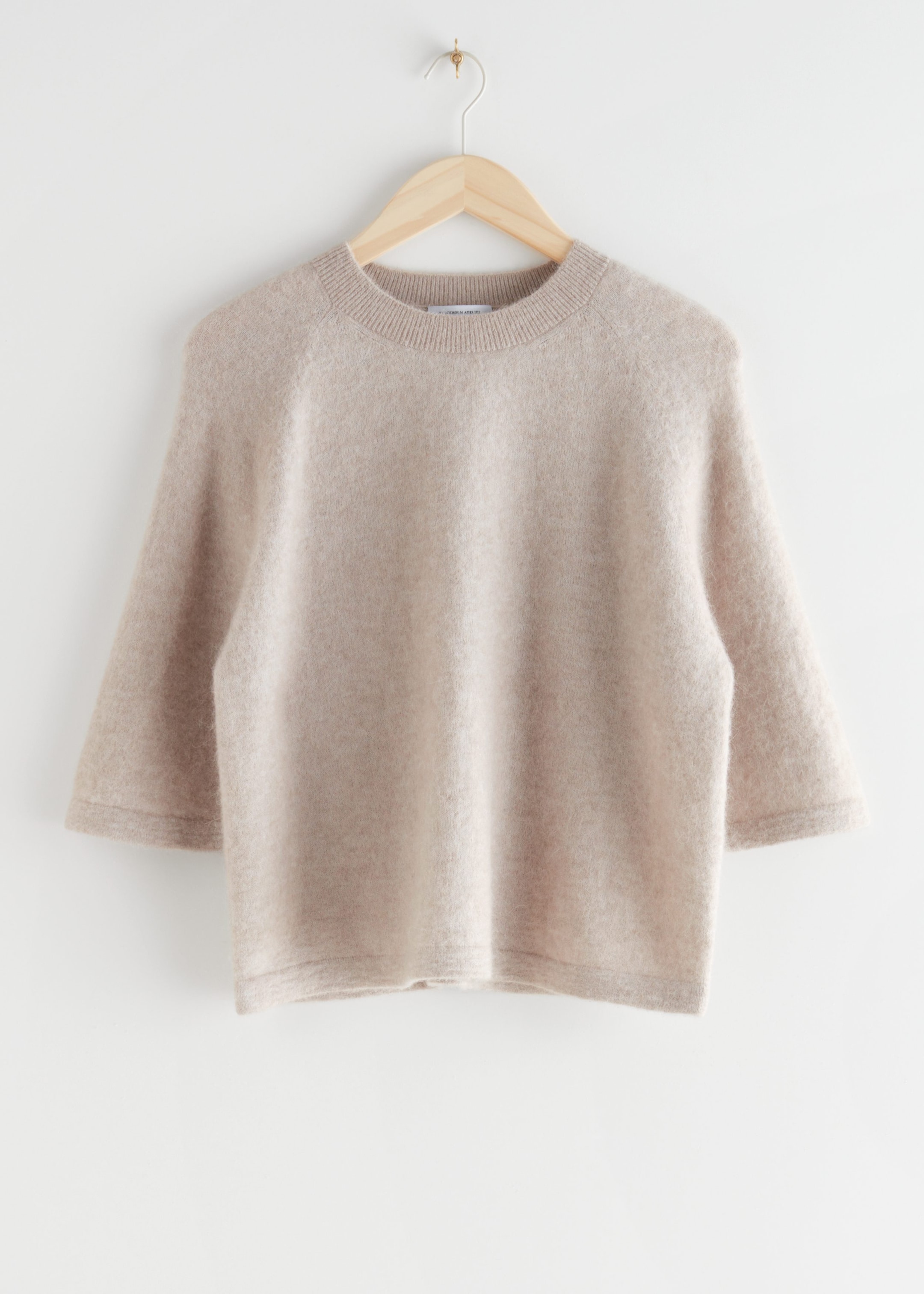 AlpacaBlend Knitted Top - Oatmeal - Still Life