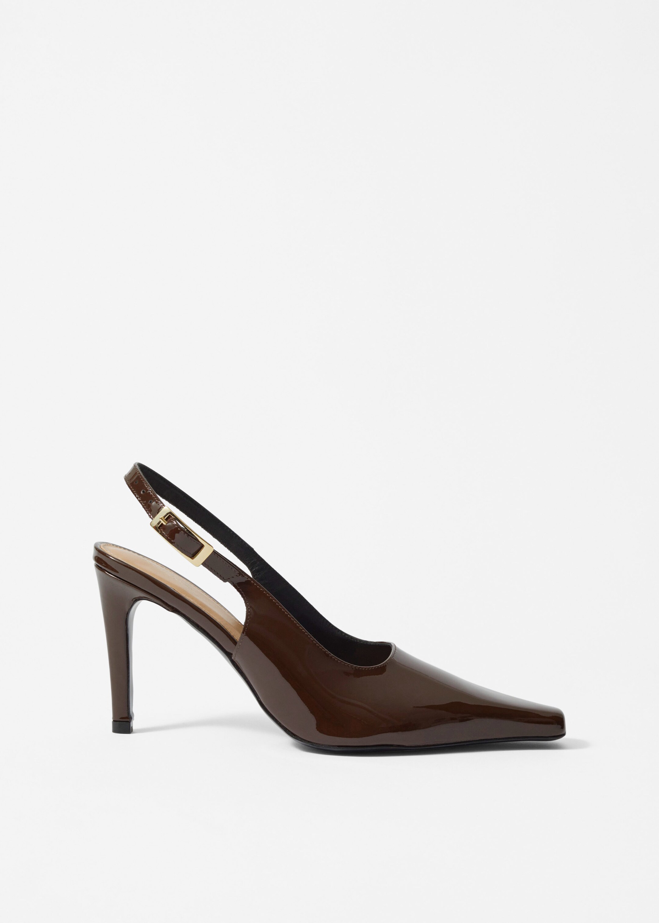 Image of Patent Leather Slingback Pumps