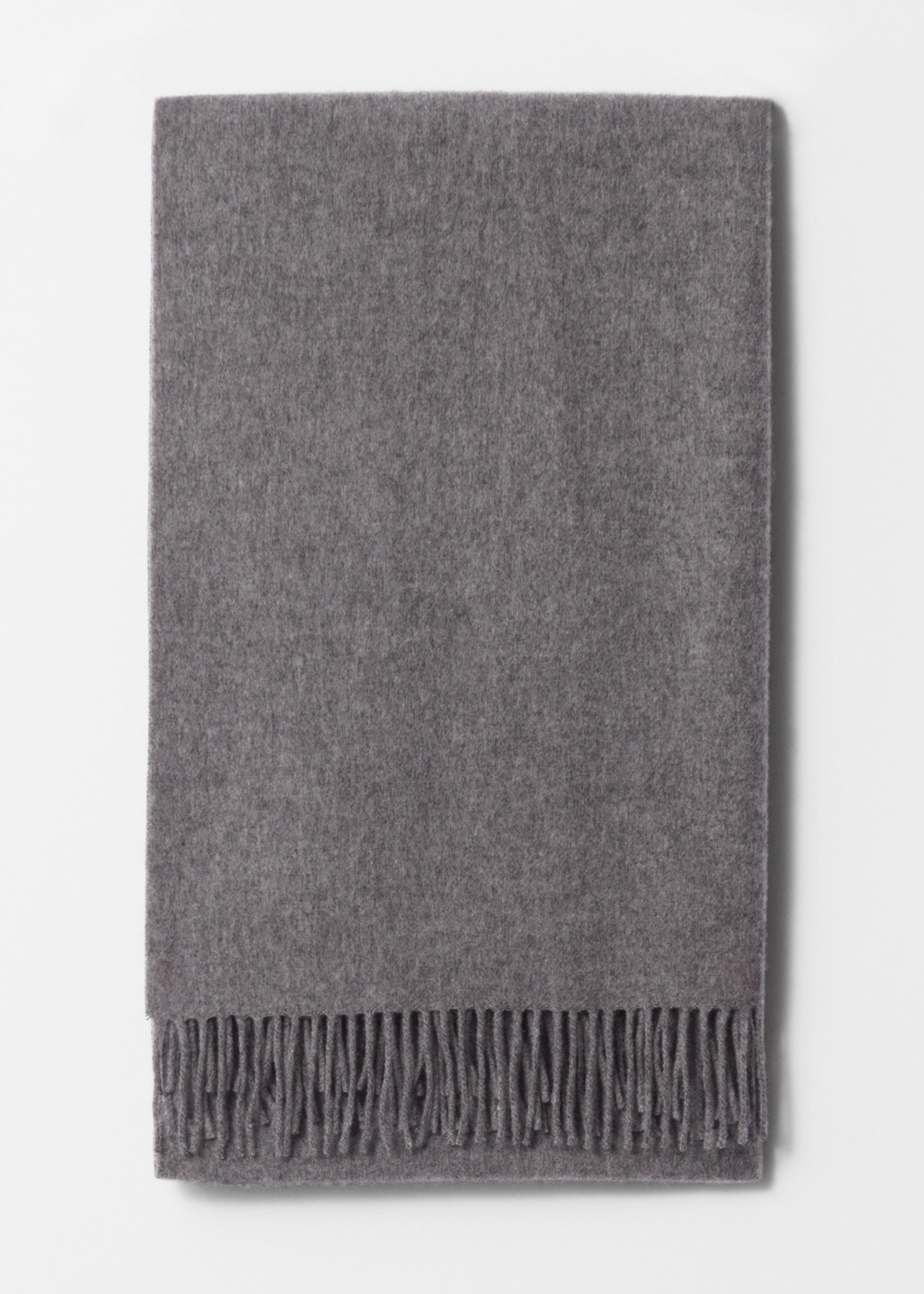 Image of Fringed Wool Blanket Scarf