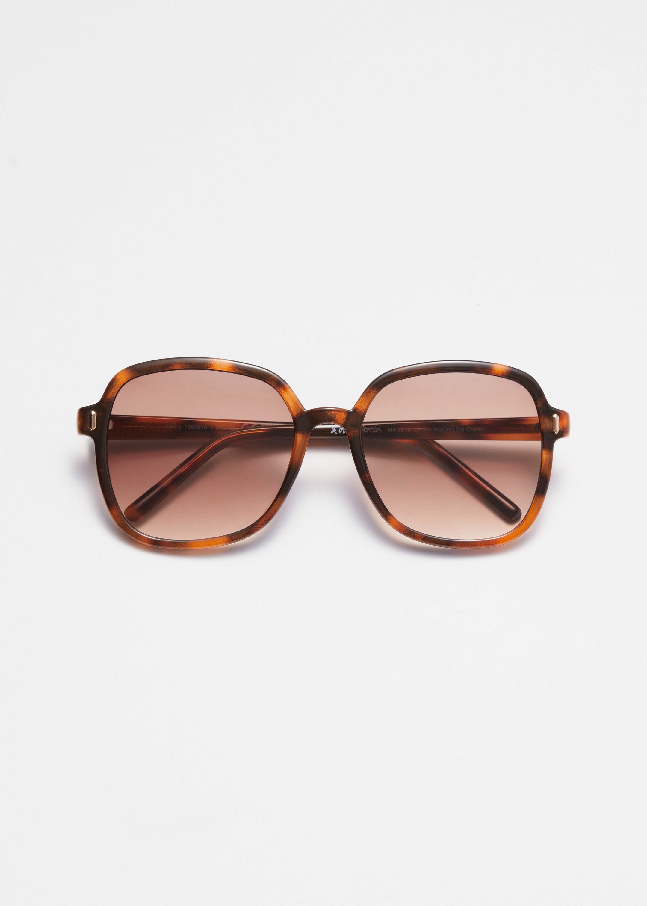 Image of Oversized Slim-Frame Sunglasses