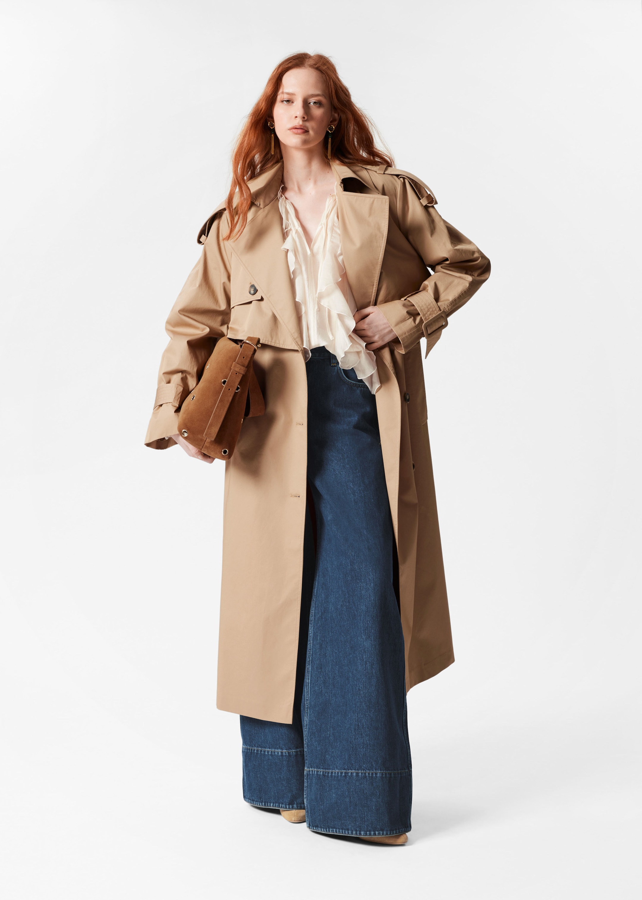 Image of Belted Trench Coat