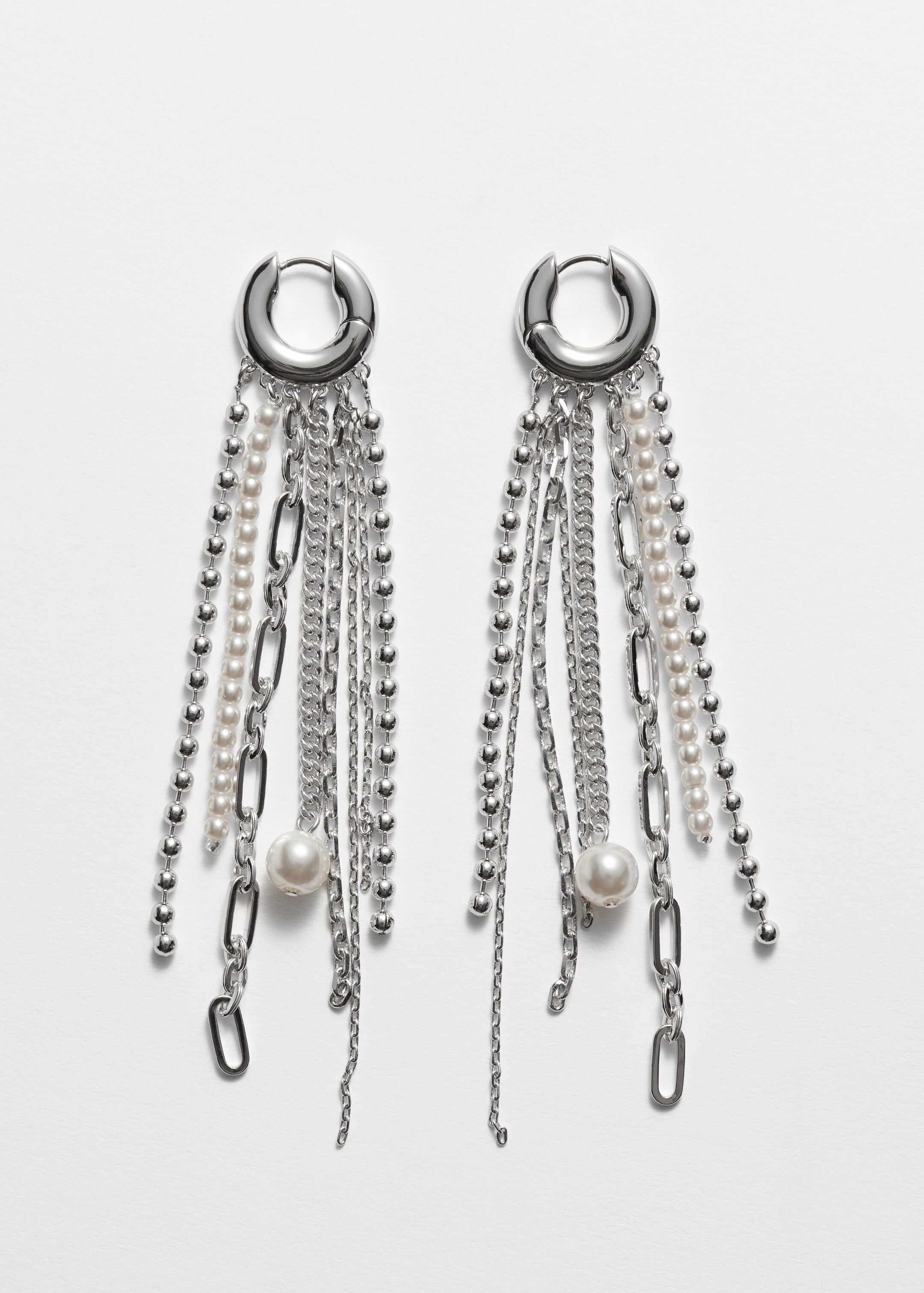 Cascade Hoop Earrings - Silver - Still Life