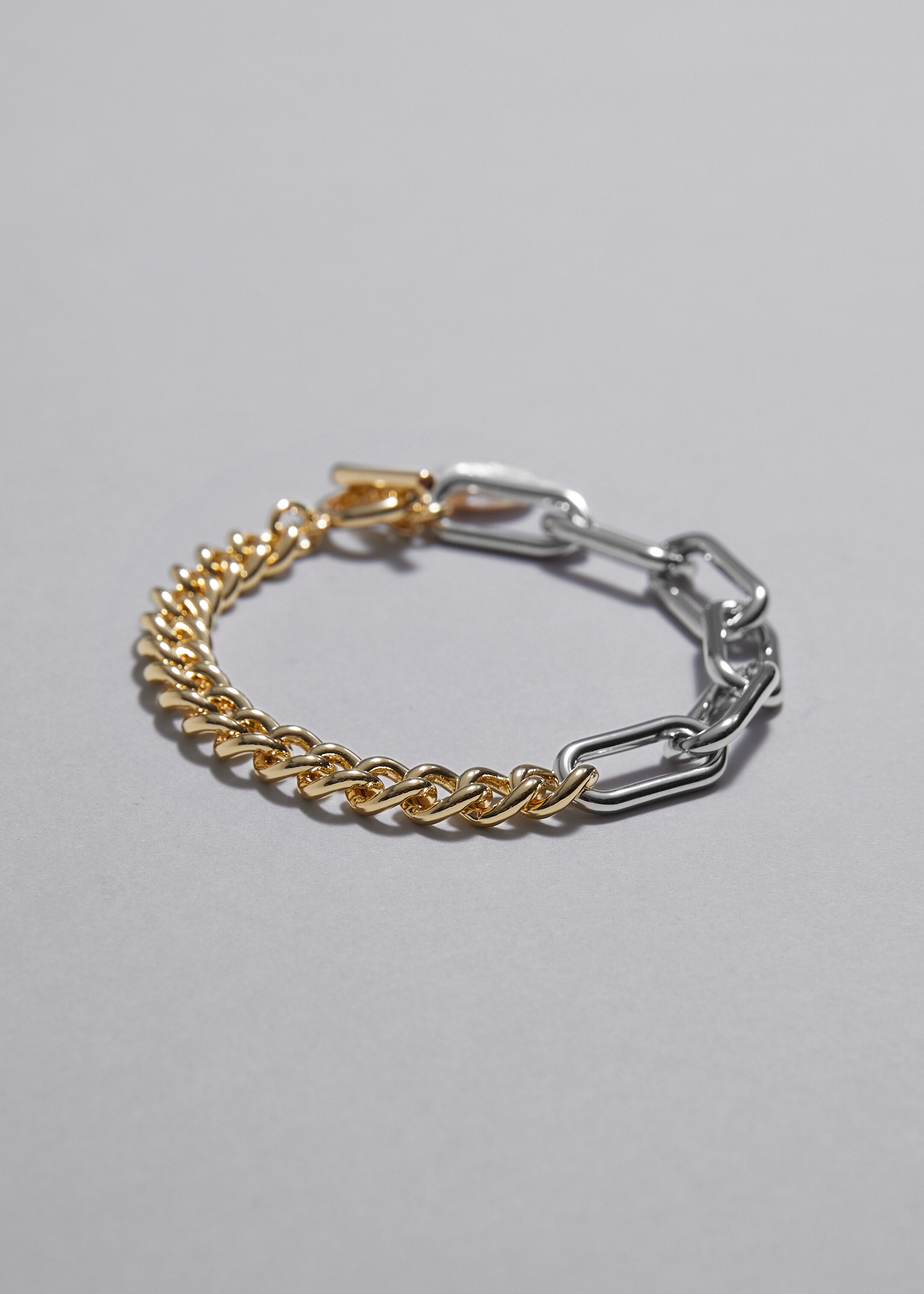 Mixed Metal Pearl Bracelet - Gold/Silver - Still Life