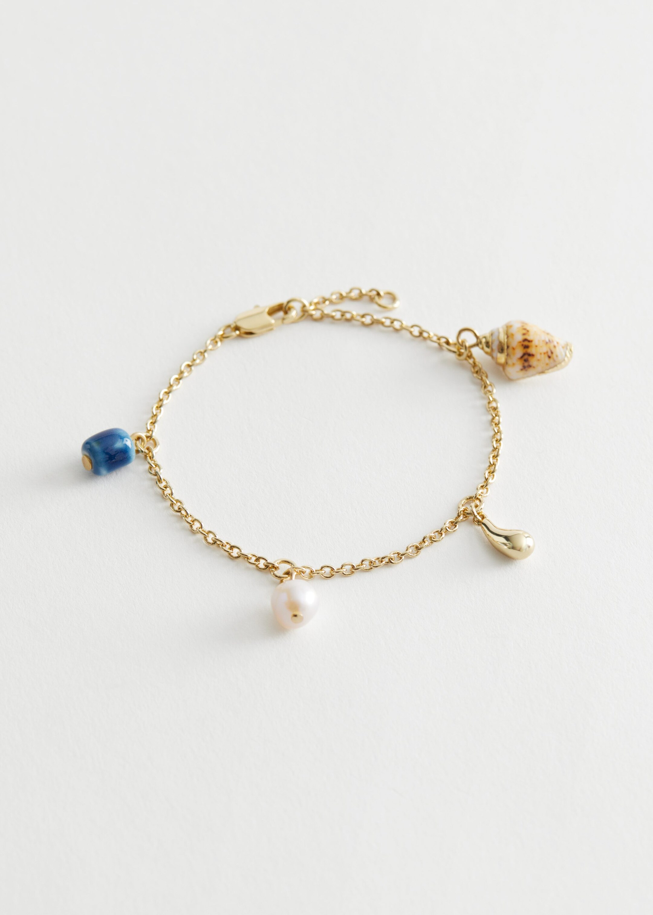 Ocean Charm Bracelet - Gold - Still Life