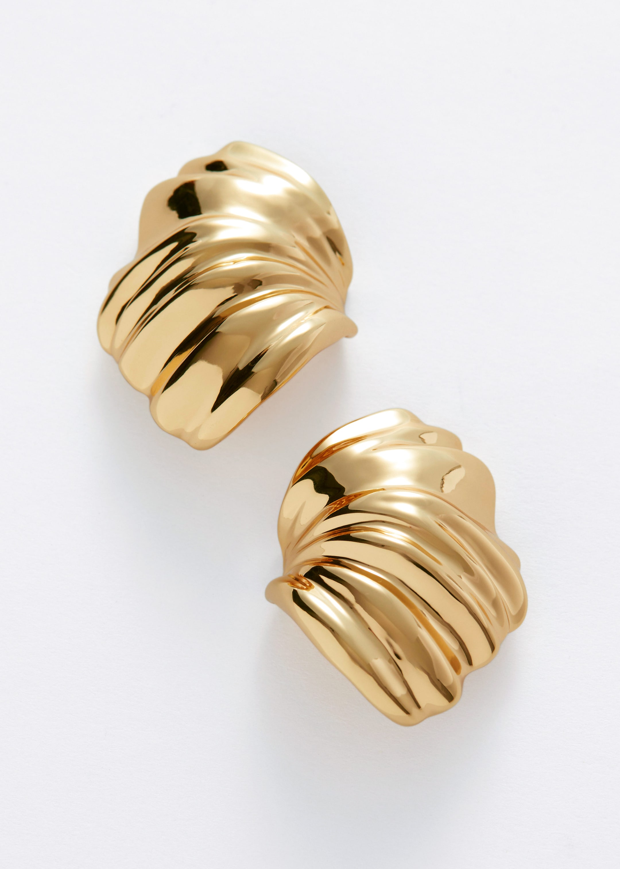 Image of Curved Shell Earrings