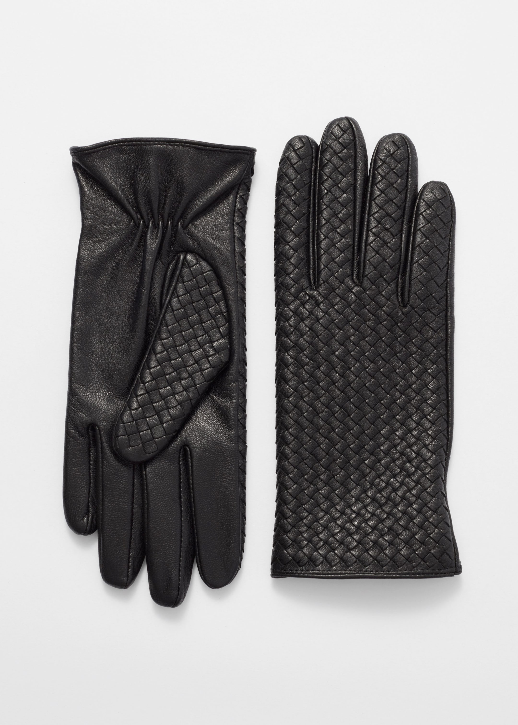 Image of Braided Leather Gloves