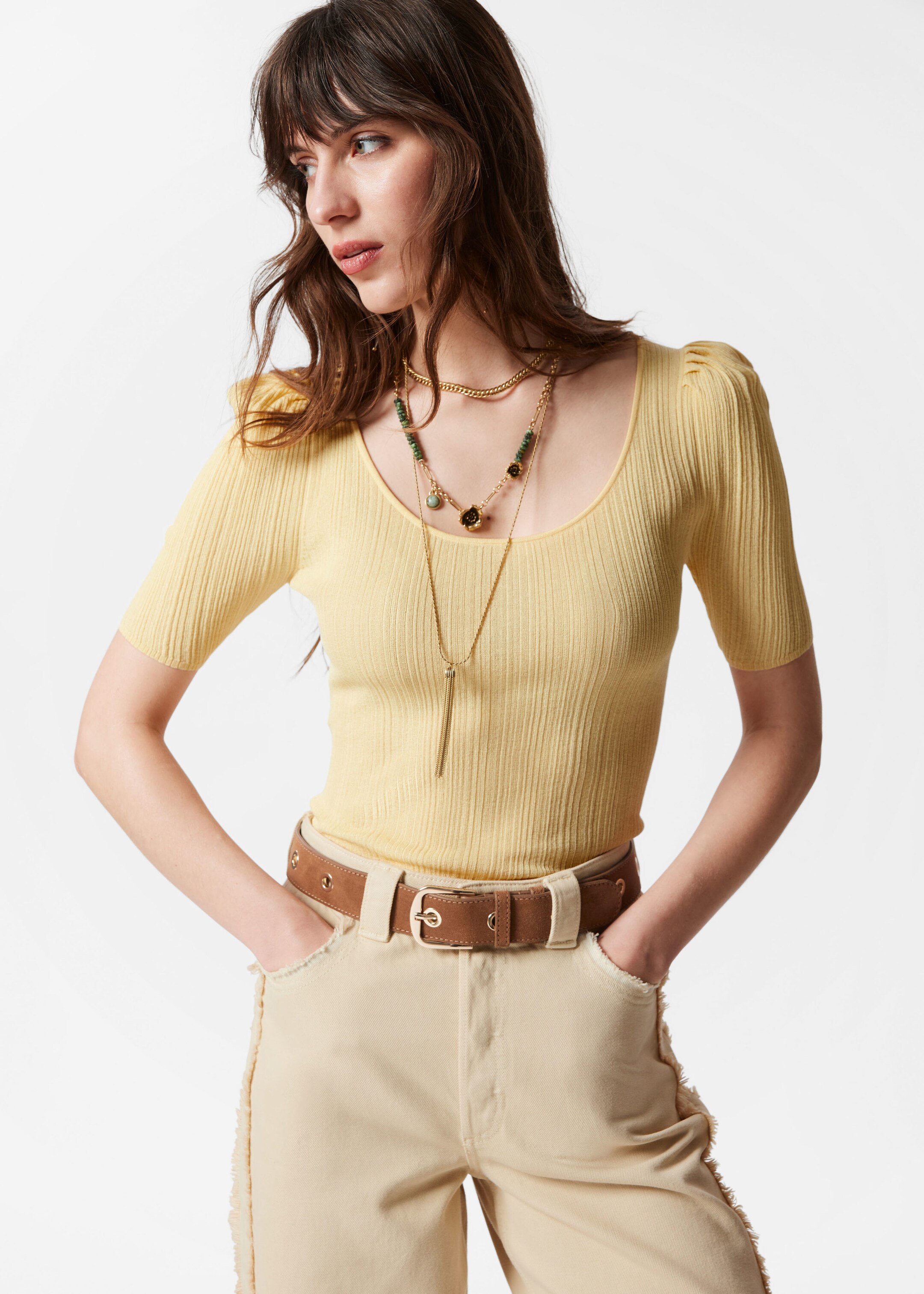 Image of Rib-Knit Top