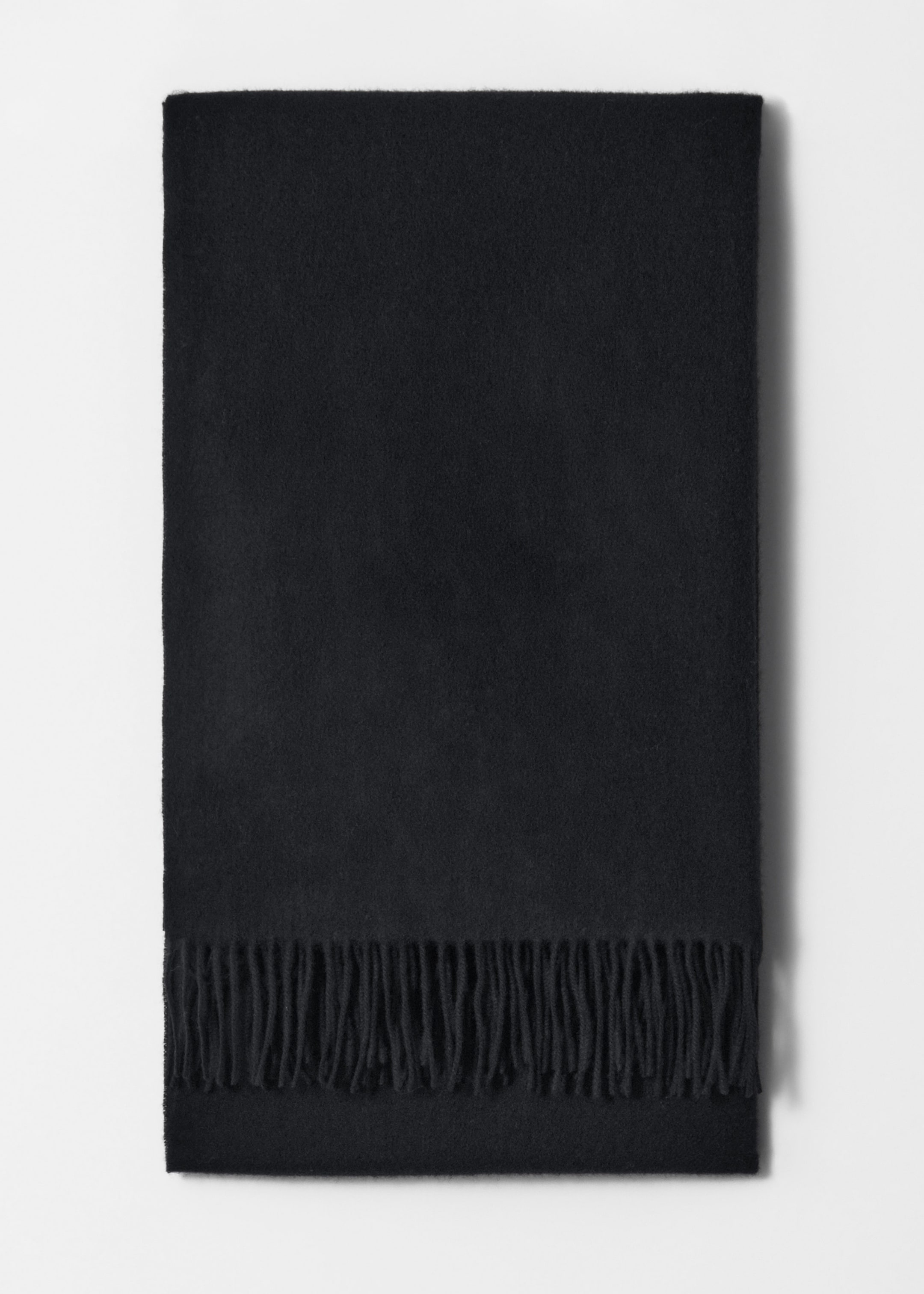 Image of Fringed Wool Blanket Scarf