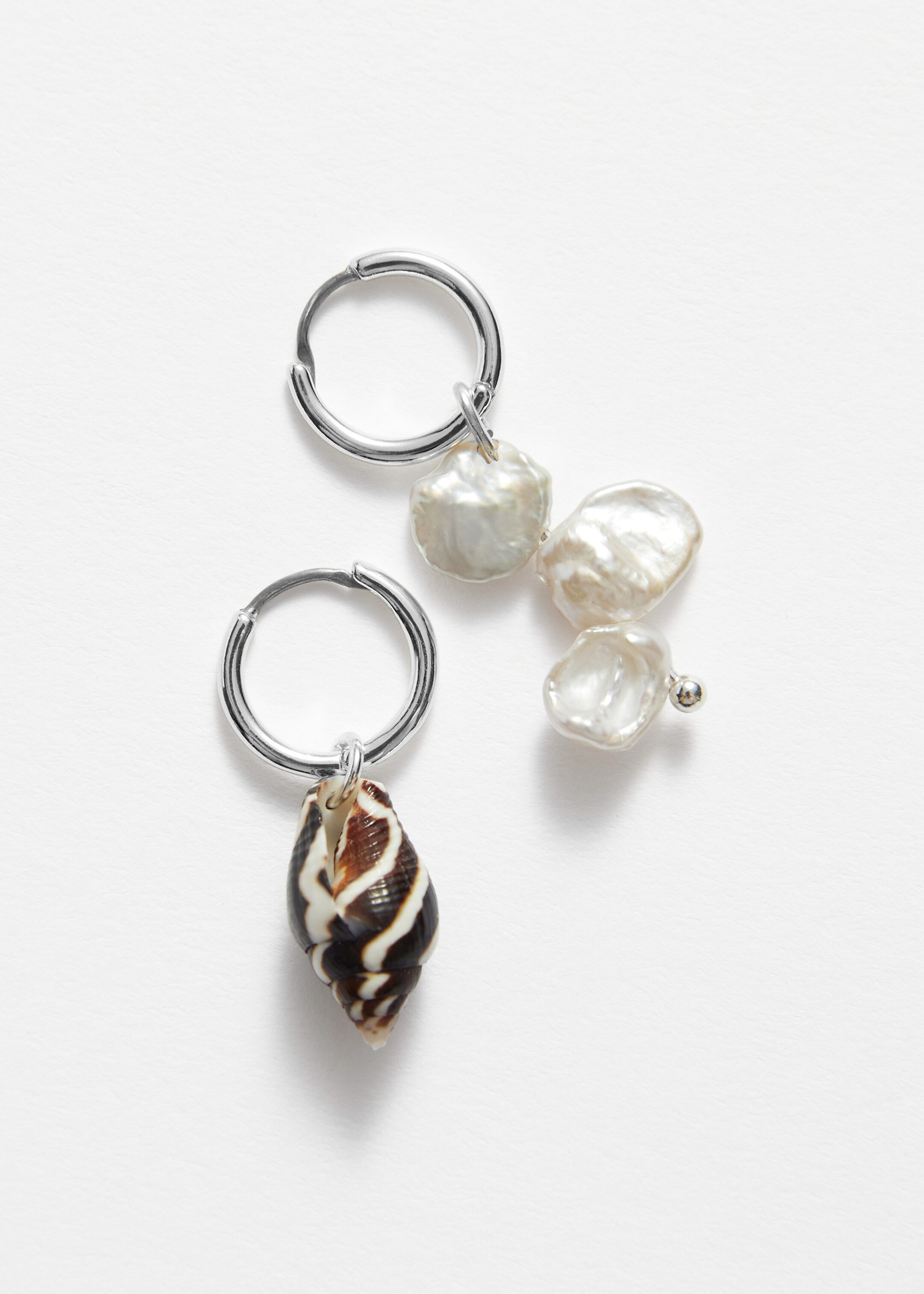 Seashell Hoop Earrings