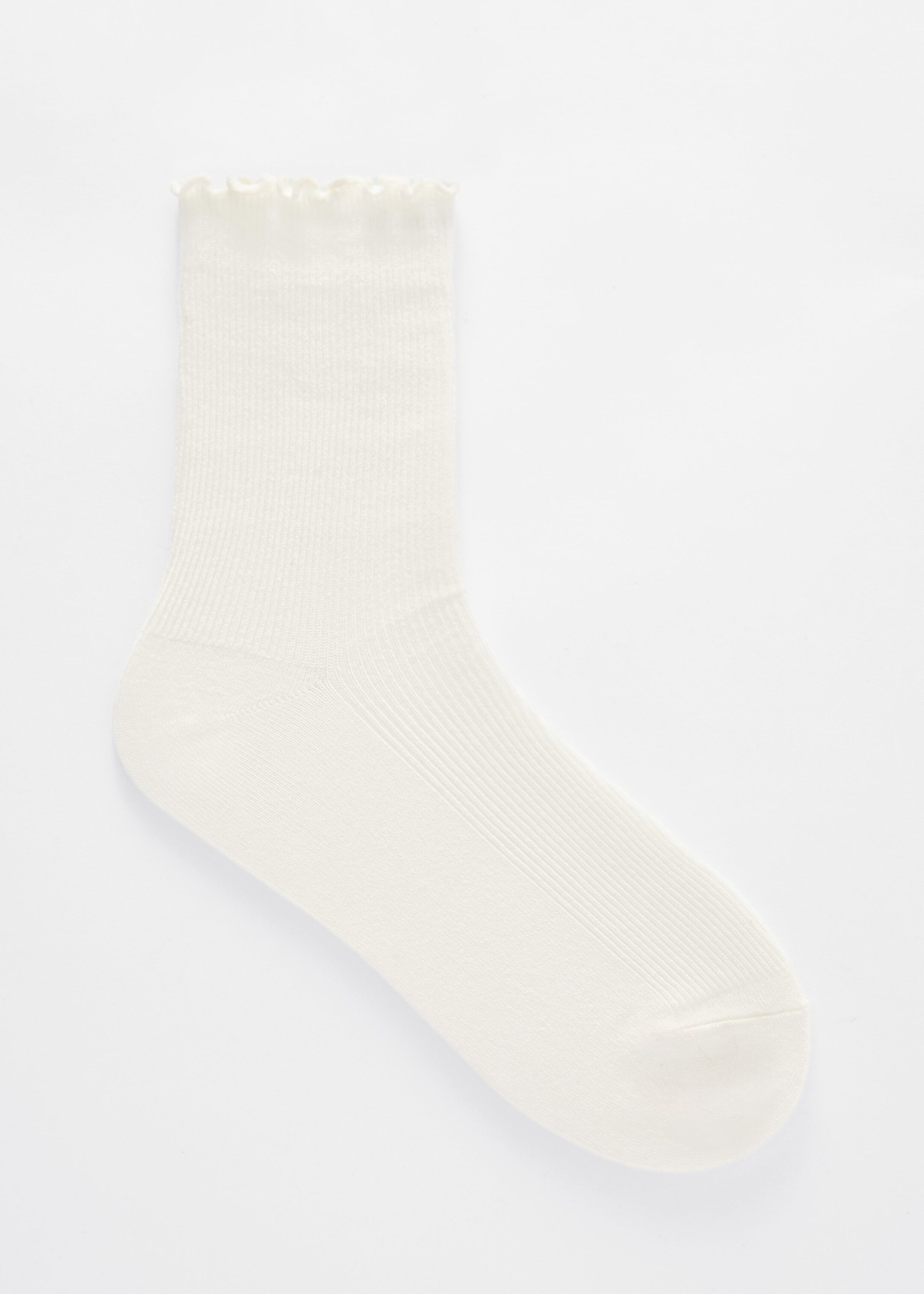 Image of Ribbed Frill Socks