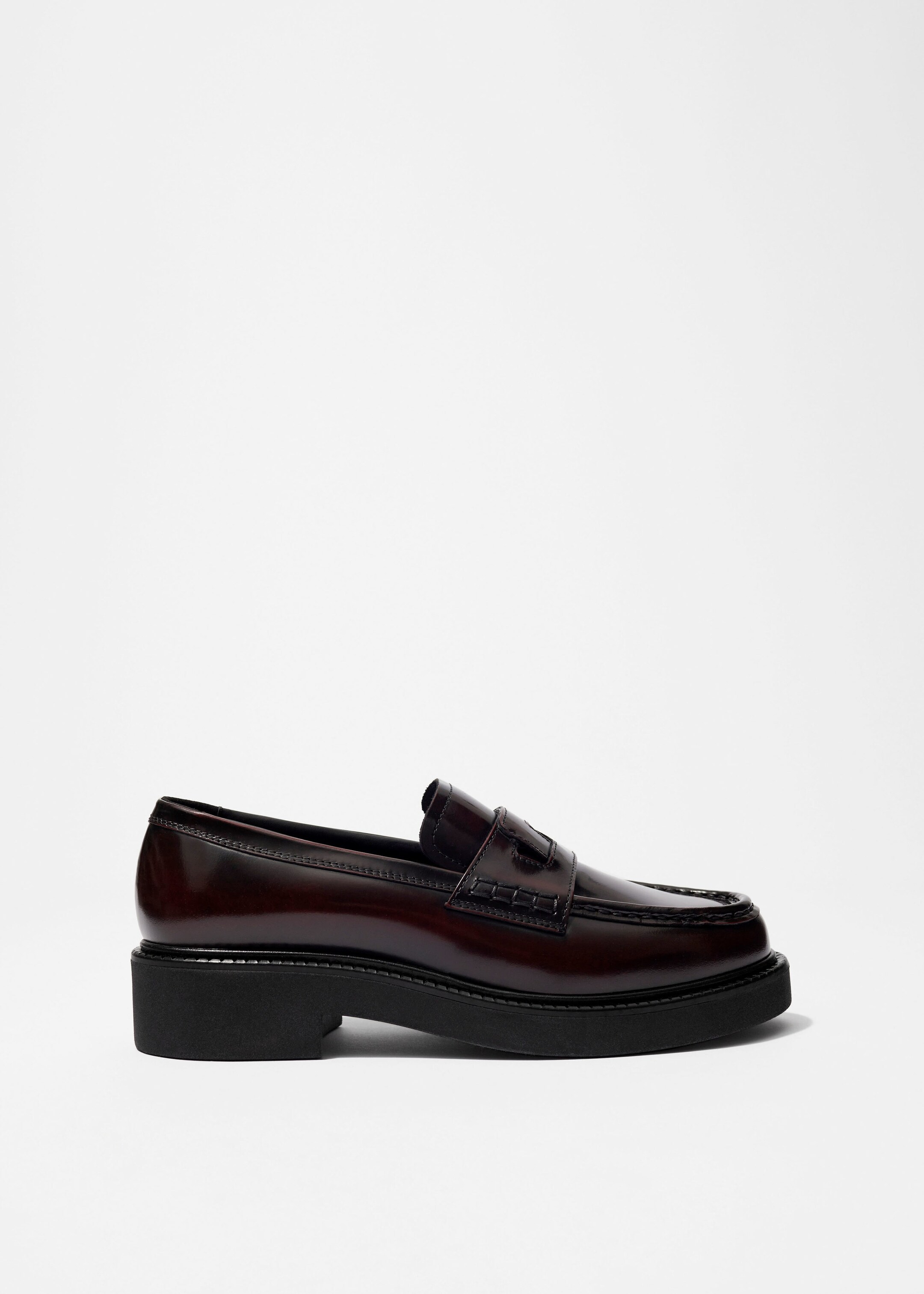 Image of Chunky Leather Loafers