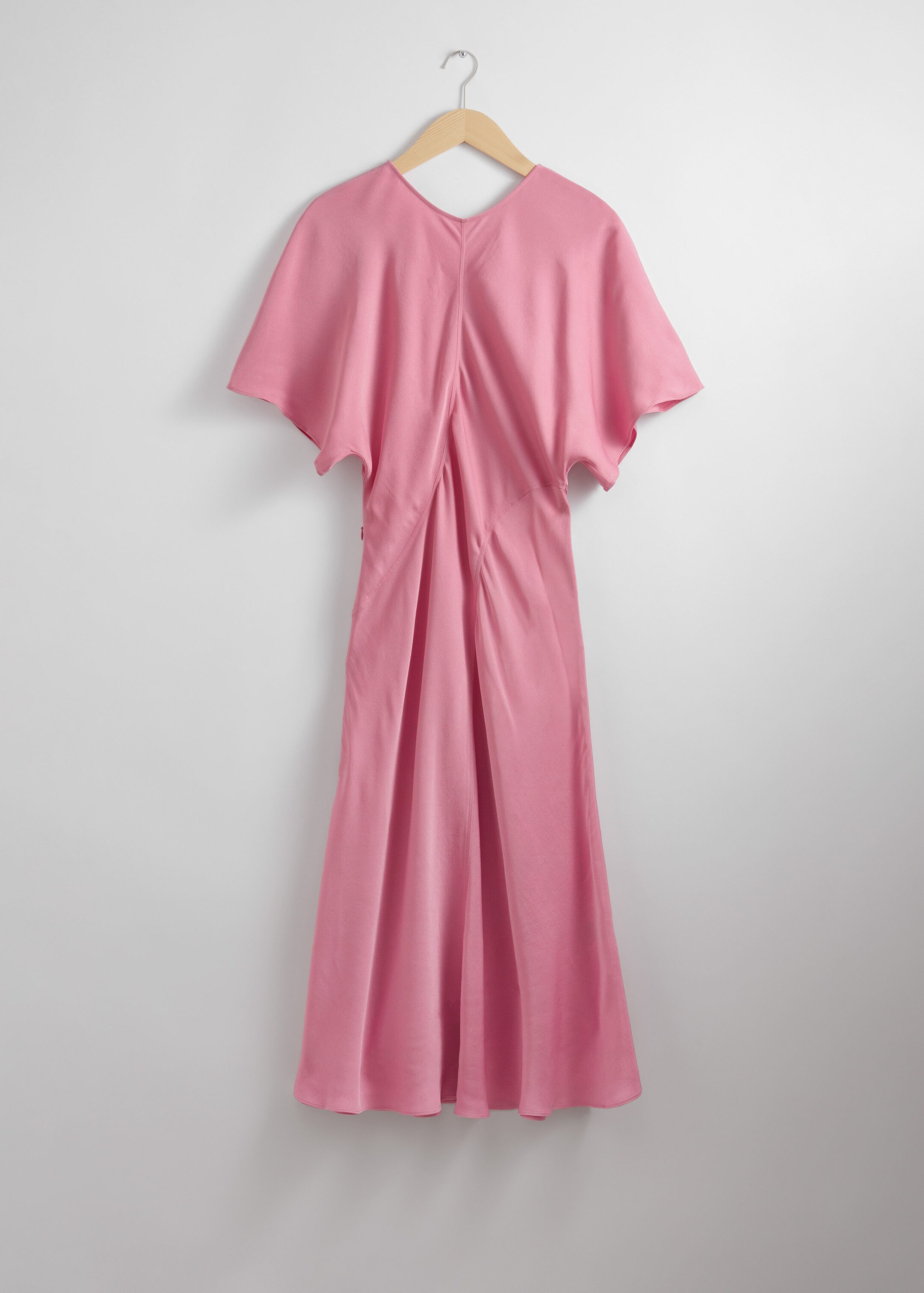 Satin Midi Dress - Pink - Still Life