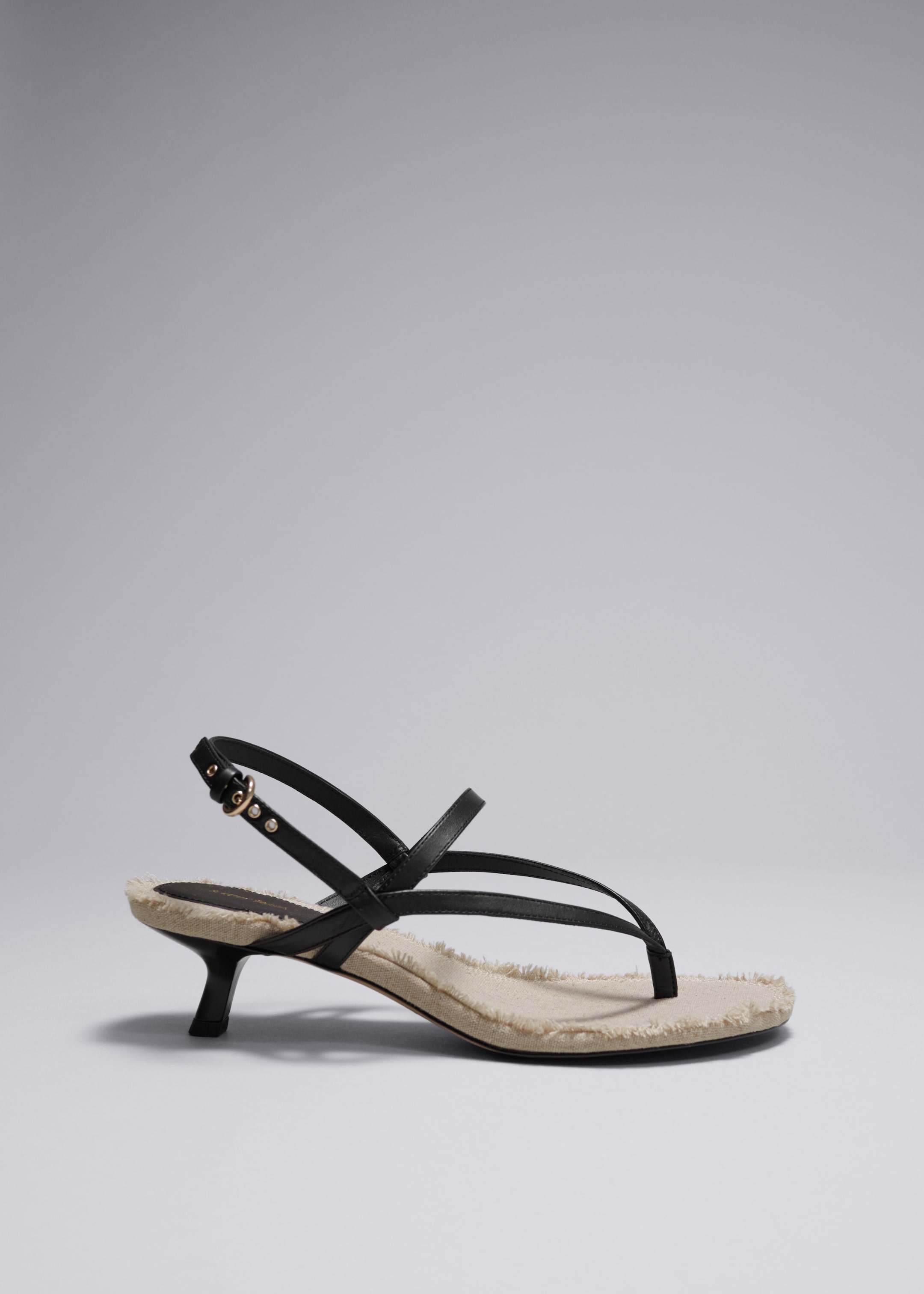 Fringed Leather Sandals