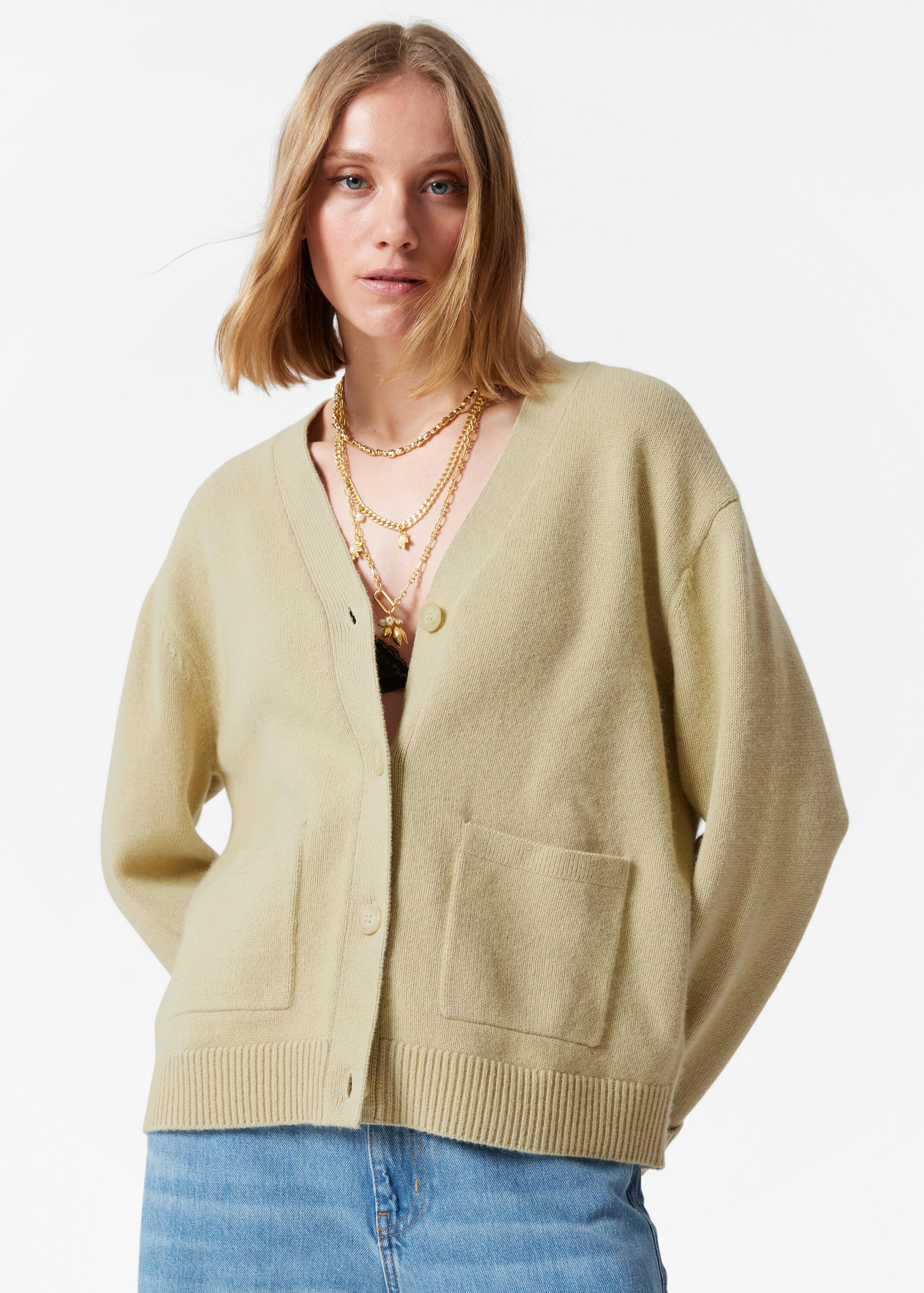 Image of Patch-Pocket Cardigan