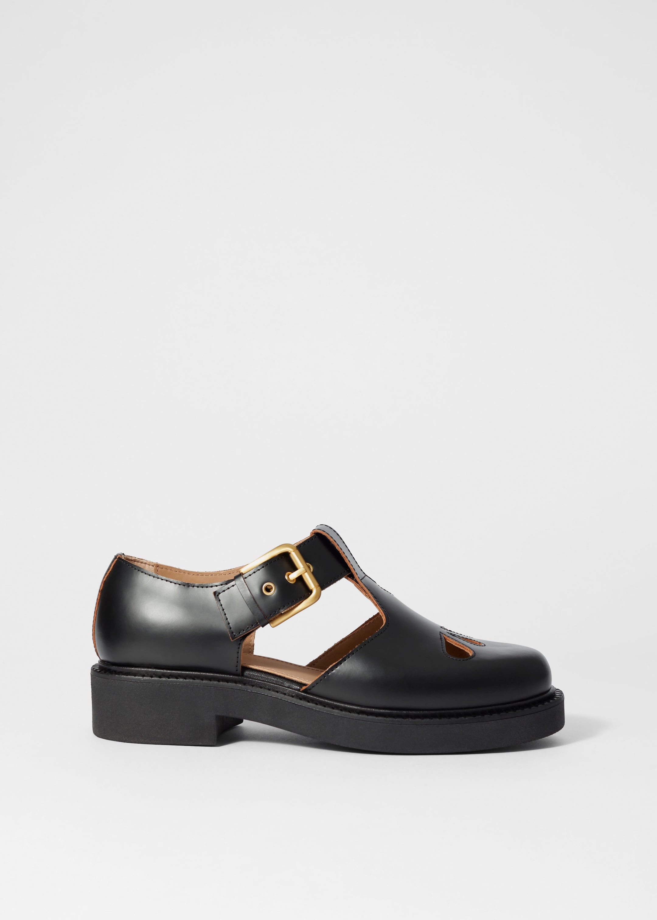 Image of Chunky Mary-Jane Leather Shoes