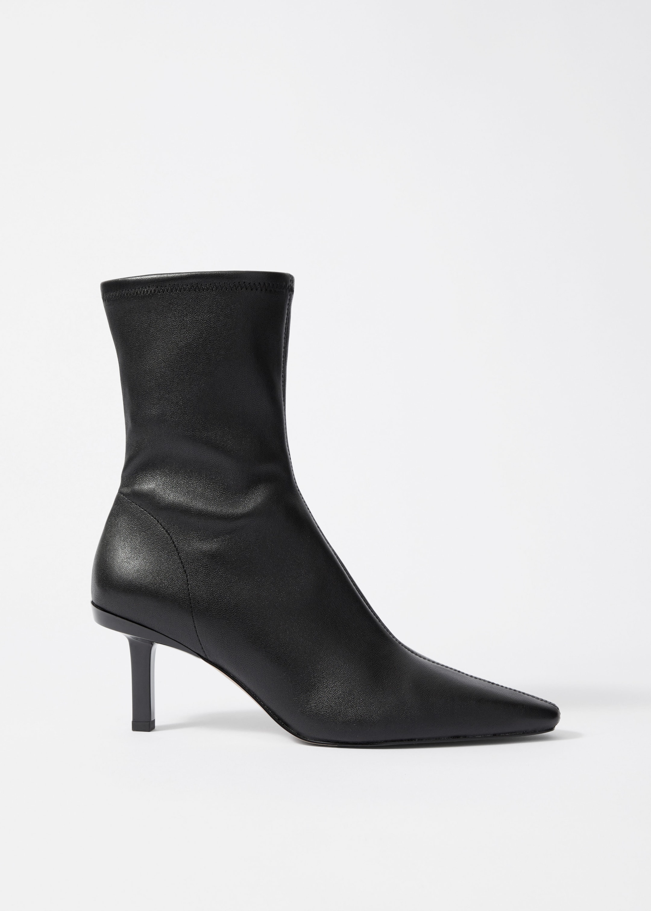 Image of Ankle Boots aus Leder mit Stretch-Anteil