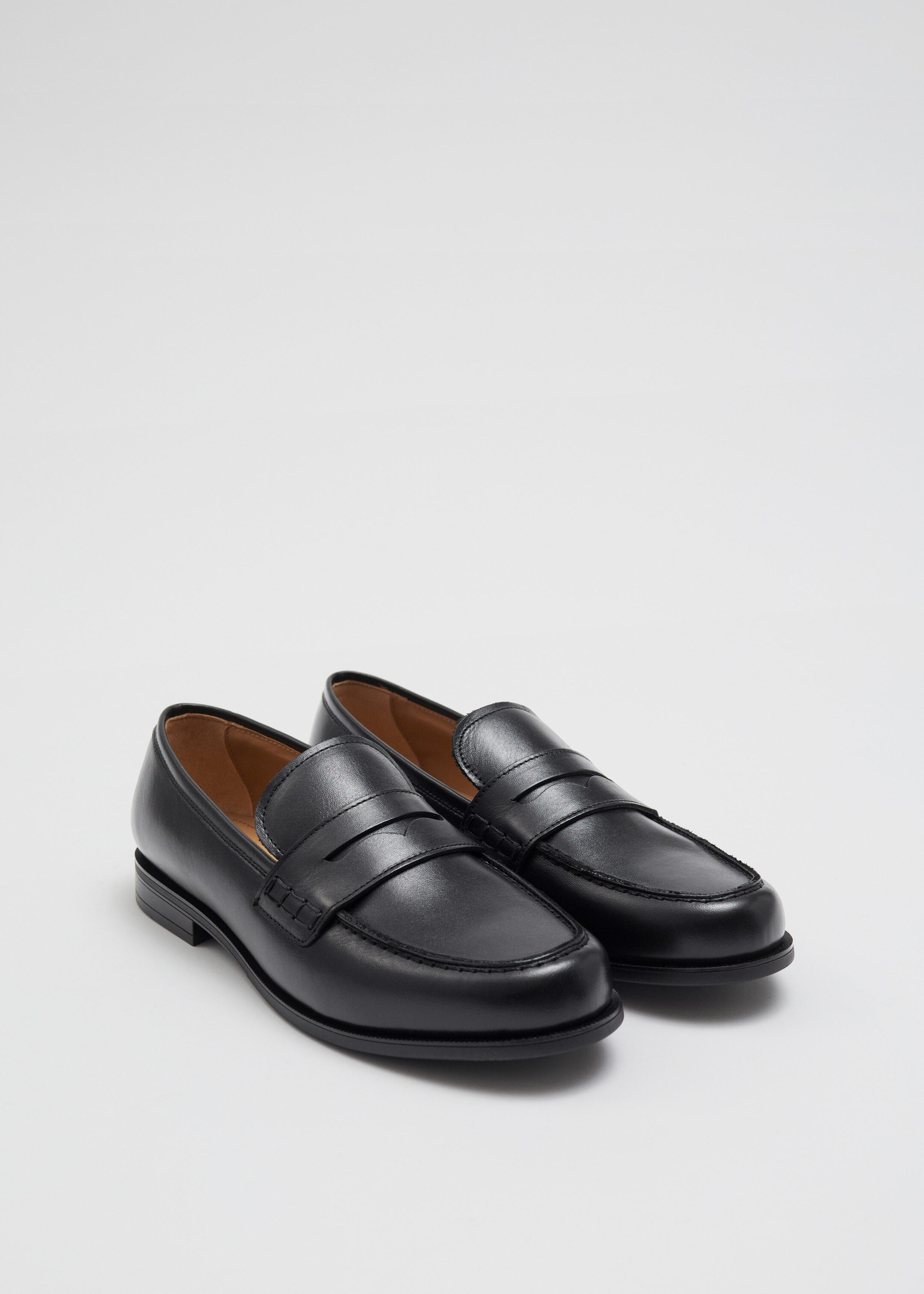 Penny-Loafer aus Leder - Schwarz - Stillleben