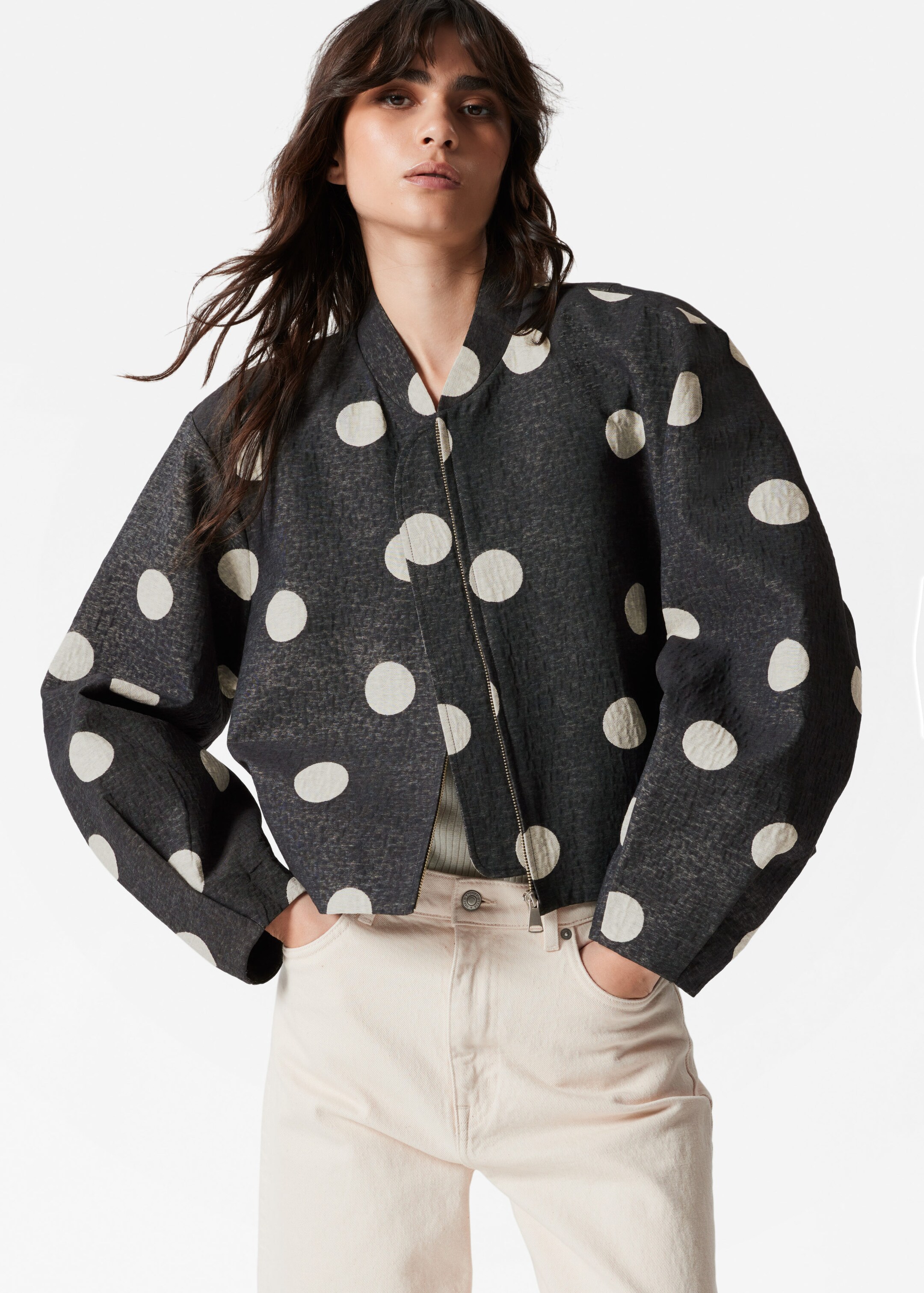 Image of Boxy Bomber Jacket