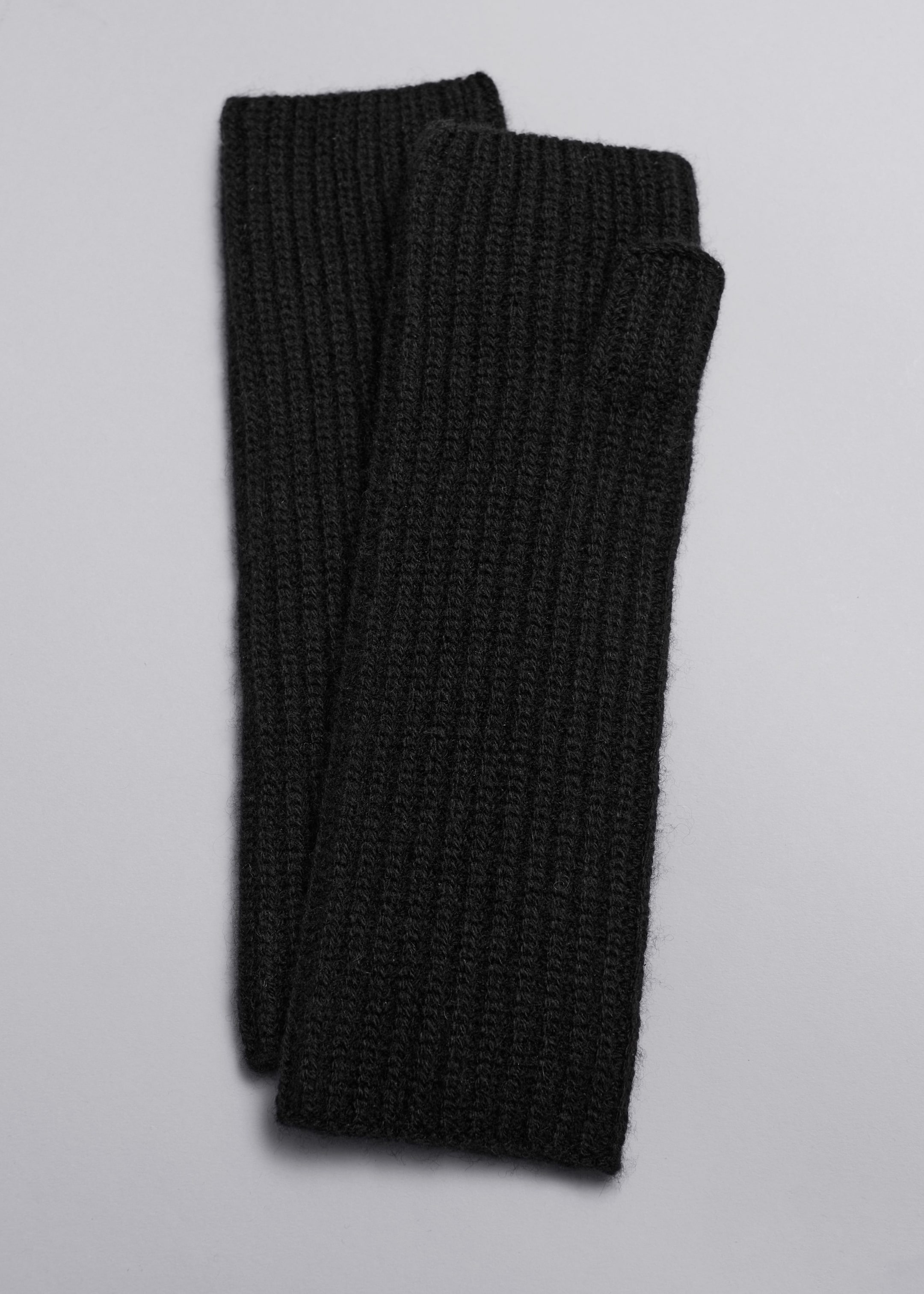 Image of Cashmere-Blend Fingerless Gloves