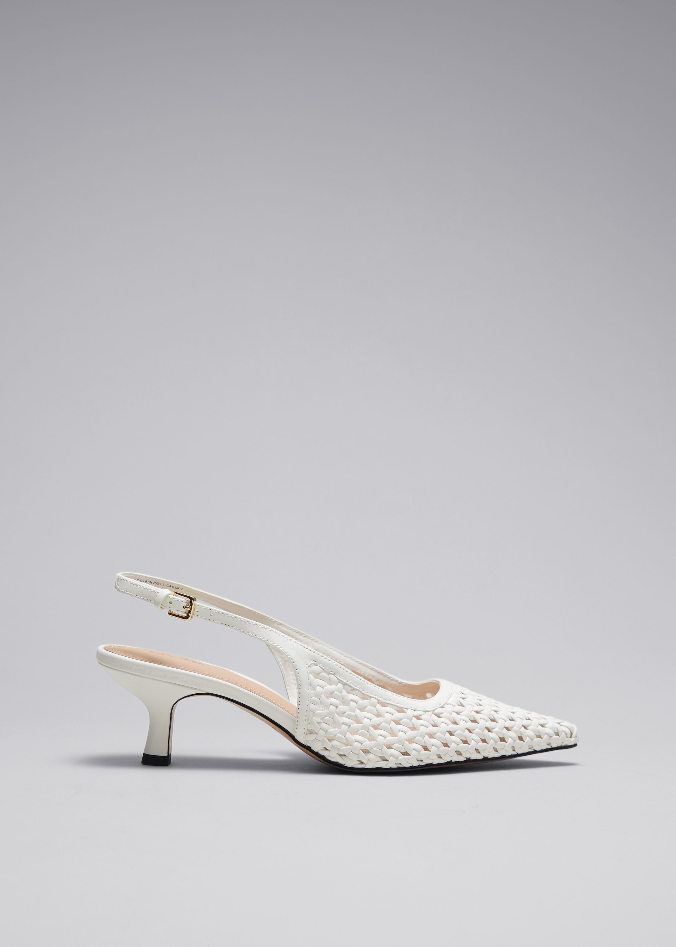 Braided Leather Pumps - White - Still Life