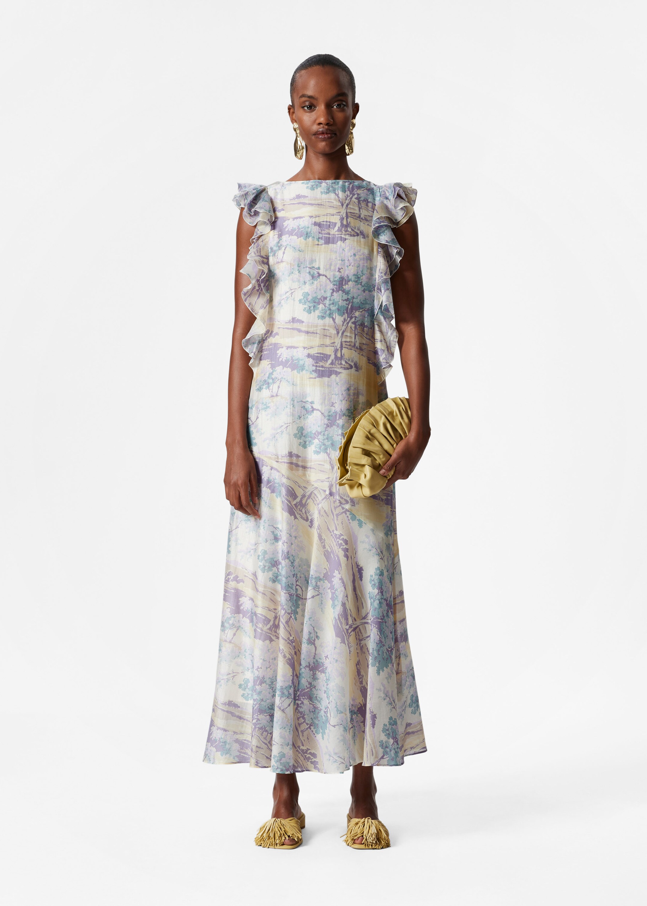 Image of Frilled Maxi Dress