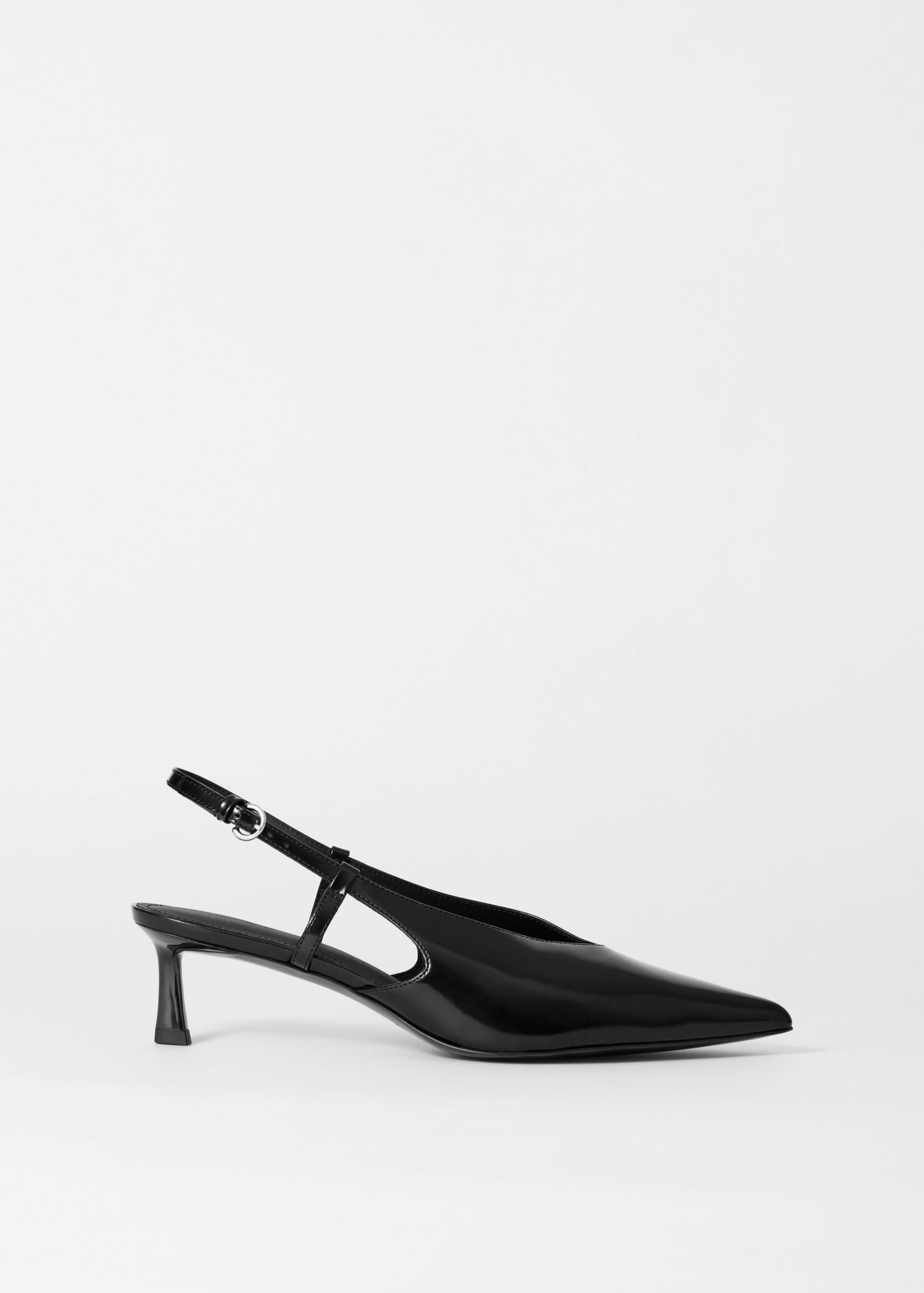 Image of Classic Leather Slingback Pumps