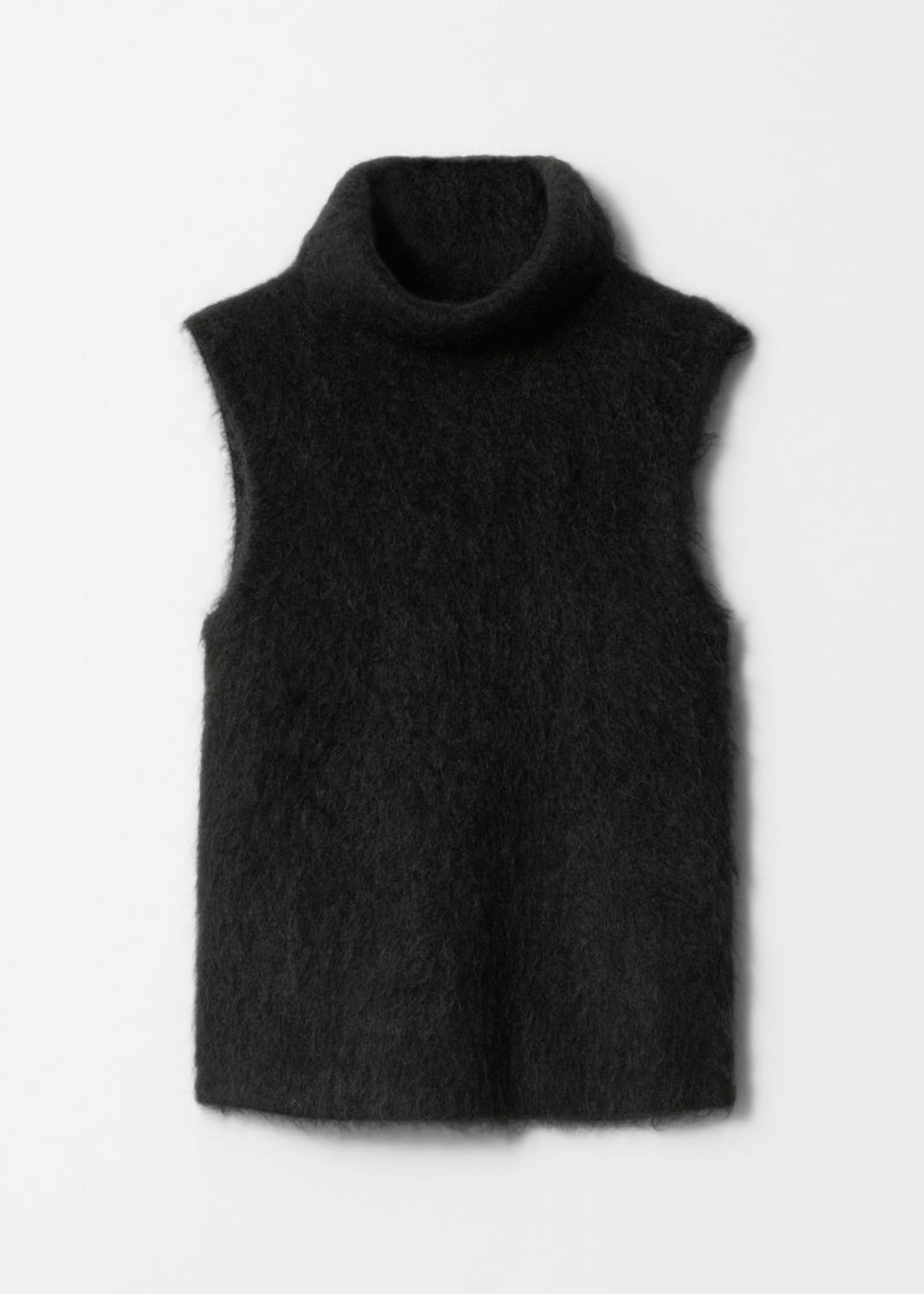 mohair blend turtleneck vest