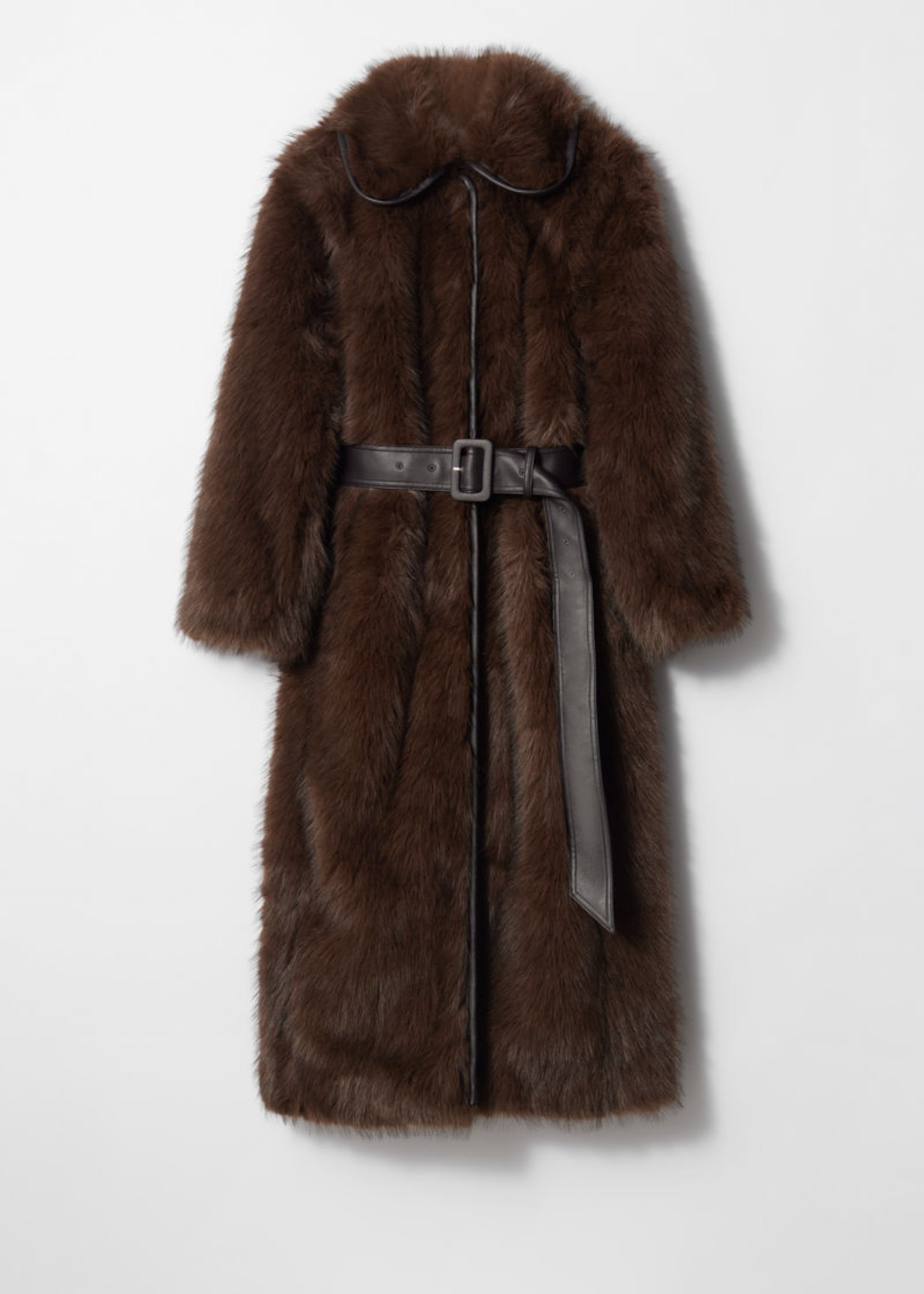 Belted Faux Fur Coat 1